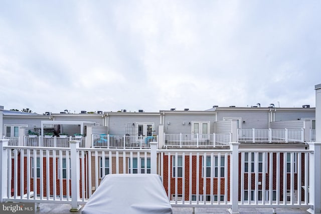 balcony with area for grilling