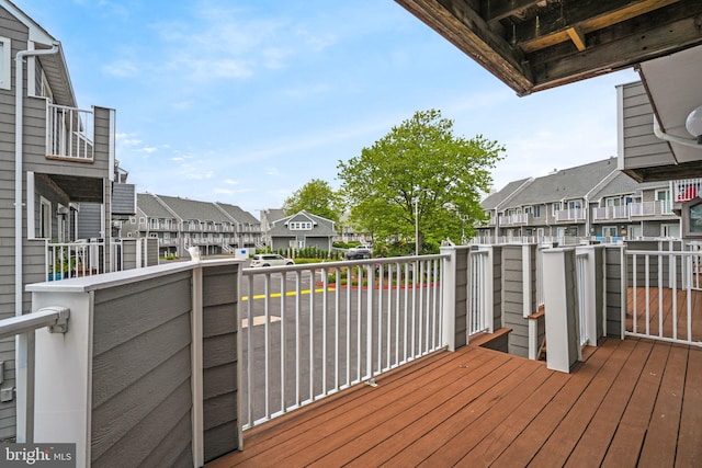 415 14th St Unit 55A, Ocean City, MD 21842 - wooden terrace with a residential view