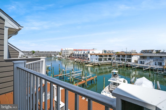415 14th St Unit 55A, Ocean City, MD 21842 - water view featuring a boat dock