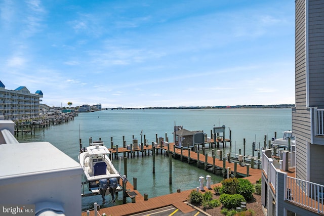 415 14th St Unit 55A, Ocean City, MD 21842 - water view featuring a dock and boat lift