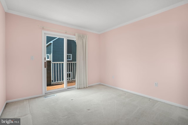 415 14th St Unit 55A, Ocean City, MD 21842 - carpeted empty room with baseboards and crown molding