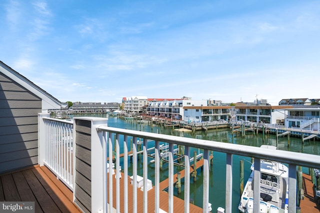 415 14th St Unit 55A, Ocean City, MD 21842 - balcony featuring a water view
