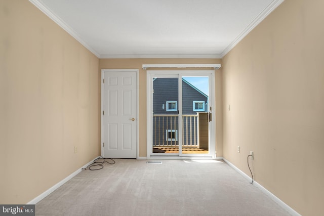 415 14th St Unit 55A, Ocean City, MD 21842 - carpeted empty room with crown molding and baseboards