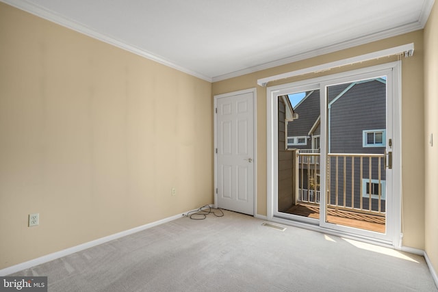 415 14th St Unit 55A, Ocean City, MD 21842 - carpeted spare room featuring crown molding and baseboards