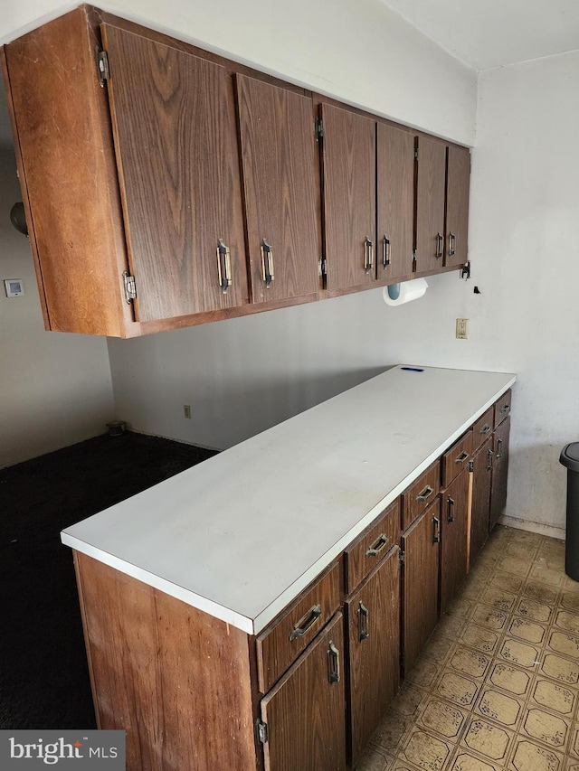 kitchen with light countertops