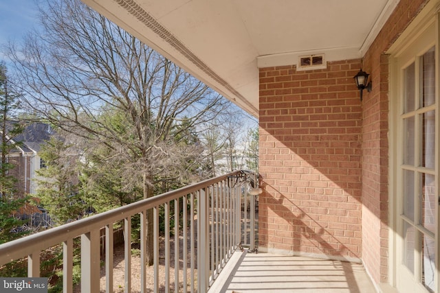 balcony with visible vents