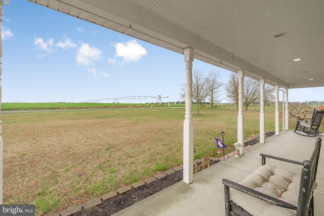 4270 Beulah Rd, Hurlock, MD 21643 - view of patio / terrace with a rural view