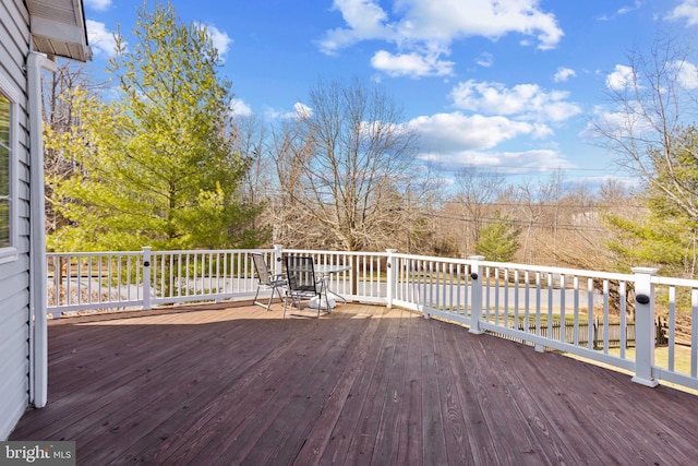 view of wooden terrace