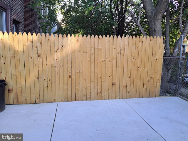 exterior space featuring fence