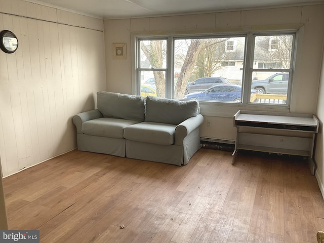 interior space with light wood-style floors