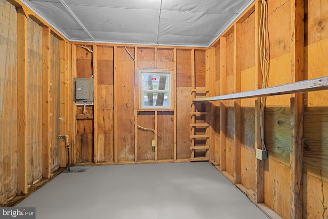 storage area with electric panel