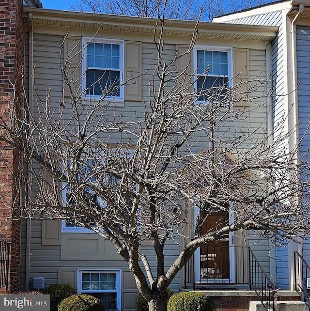 view of home's exterior featuring brick siding