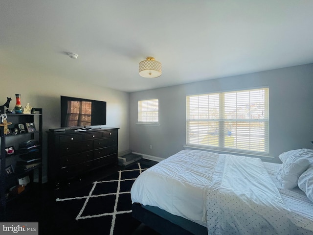 bedroom with baseboards