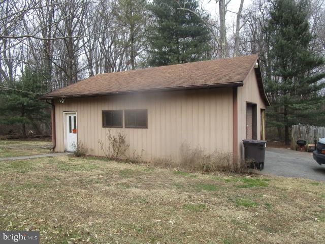 exterior space with an outdoor structure