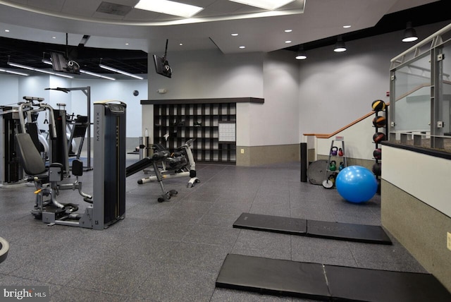 view of exercise room