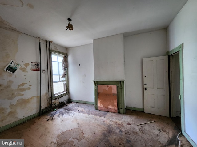 interior space with baseboards