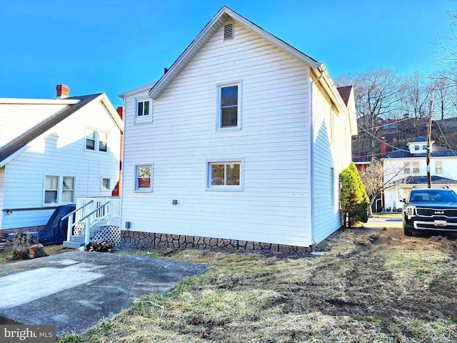 681 Fayette St, Cumberland, MD 21502 - rear view of property with a patio