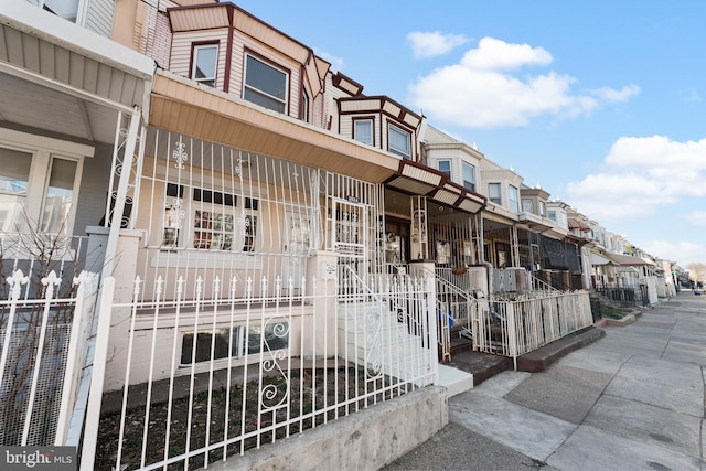 exterior space with a residential view