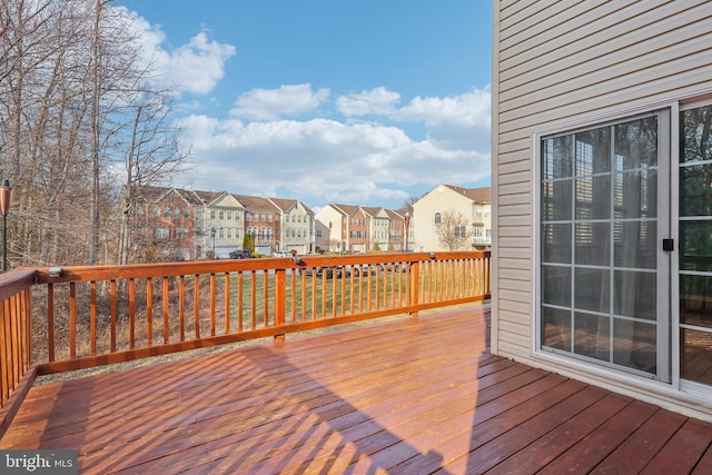 107 Persimmon Pl, Bear, DE 19701 - wooden terrace featuring a residential view