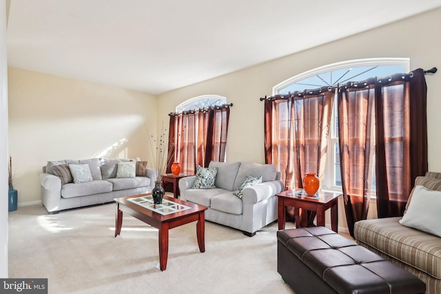 107 Persimmon Pl, Bear, DE 19701 - living room featuring baseboards and light carpet
