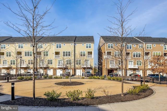 view of property with a residential view