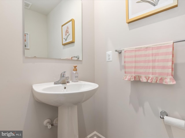 bathroom featuring visible vents