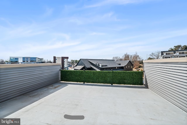 view of patio with fence