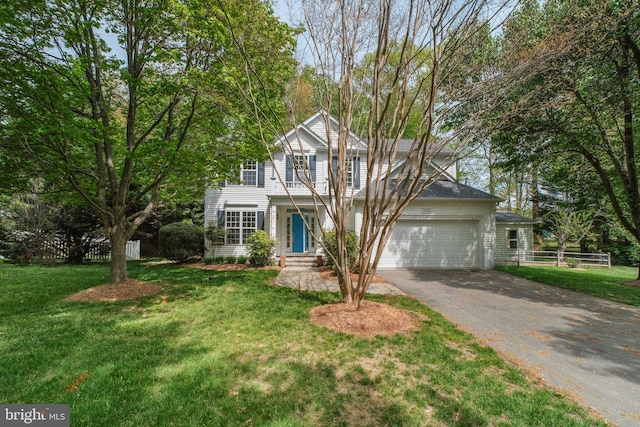 3106 Riverwalk Ct, Annapolis, MD 21403 - traditional-style home with fence, driveway, and a front lawn