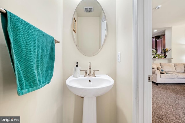 bathroom featuring visible vents