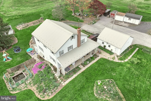 drone / aerial view