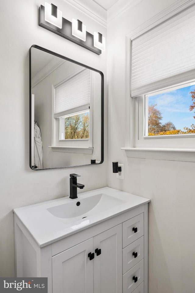 bathroom featuring vanity