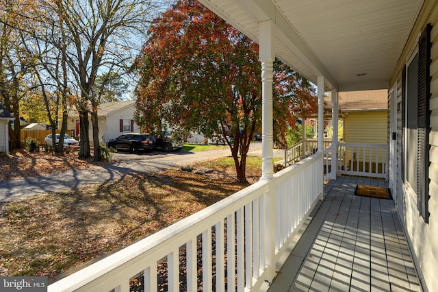 balcony with a porch