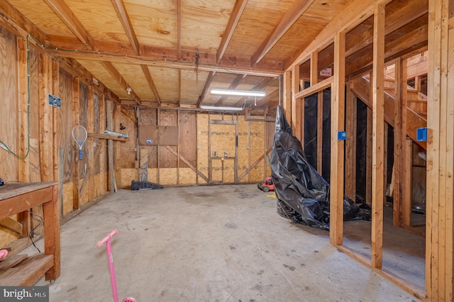 view of storage room