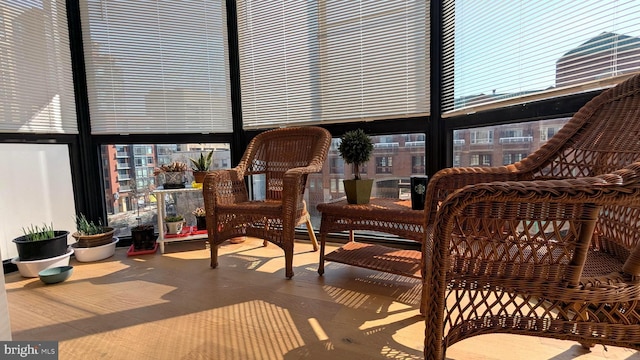 sunroom featuring a wealth of natural light