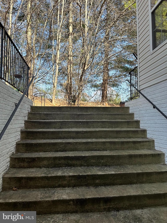 view of stairs