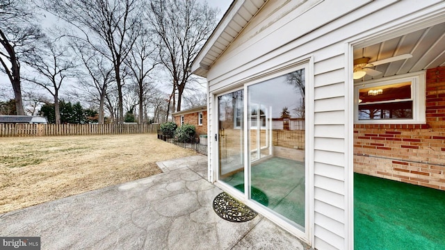 view of patio / terrace with fence