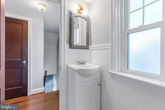 1175 Letort Rd, Conestoga, PA 17516 - bathroom with vanity and wood finished floors