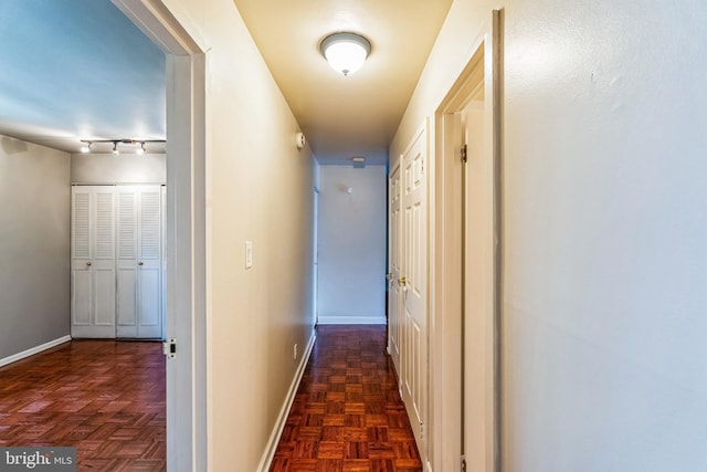 hallway with baseboards