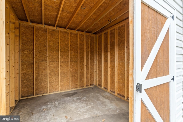 view of storage room