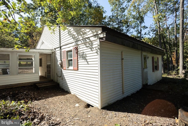 view of home's exterior