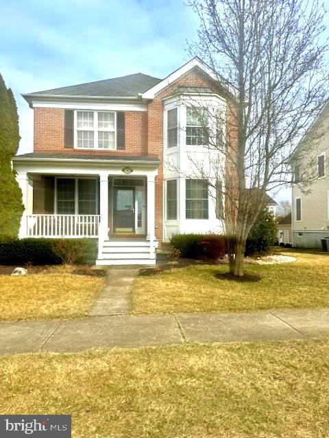 9 Quaker St, Chesterfield, NJ 08515 - traditional home with covered porch and brick siding