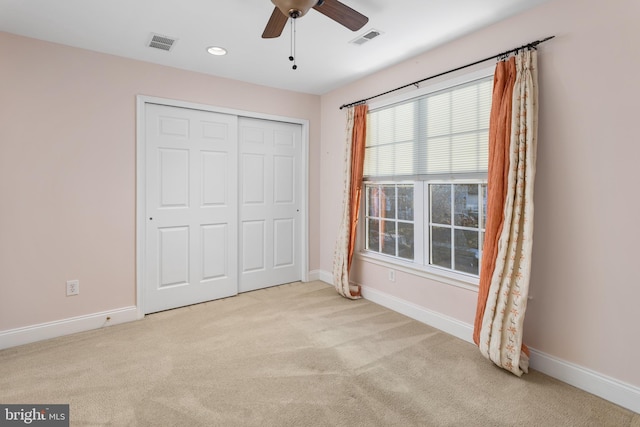 9 Quaker St, Chesterfield, NJ 08515 - unfurnished bedroom featuring baseboards, carpet floors, visible vents, and a closet