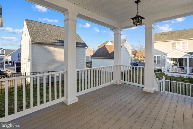 9 Quaker St, Chesterfield, NJ 08515 - deck with a residential view