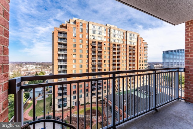 view of balcony