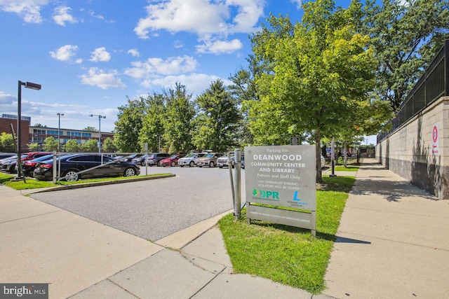 exterior space featuring sidewalks