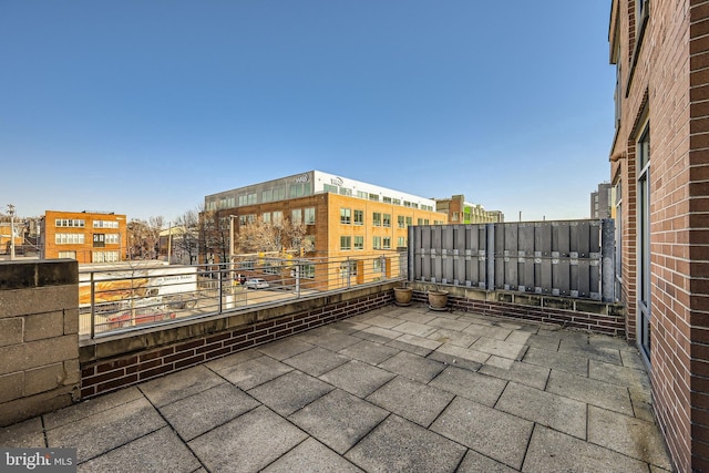 view of patio / terrace featuring a balcony