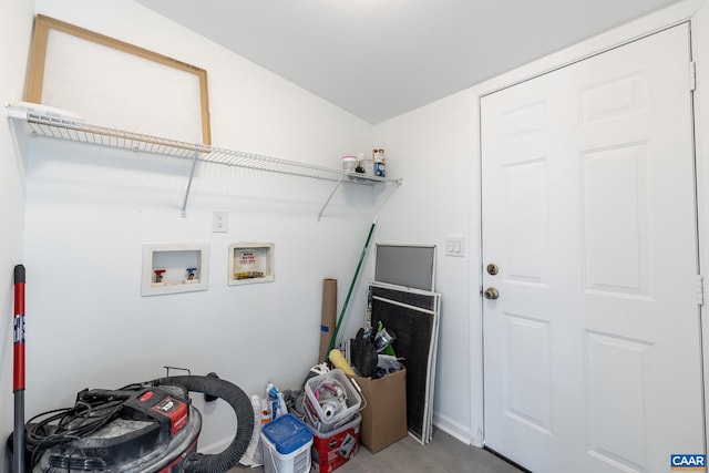 laundry area featuring laundry area and hookup for a washing machine