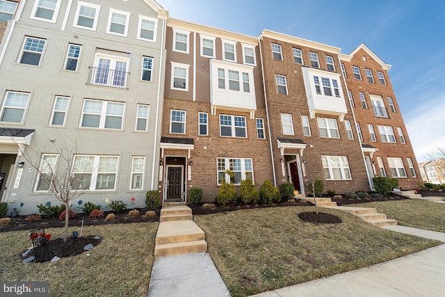 multi unit property with brick siding