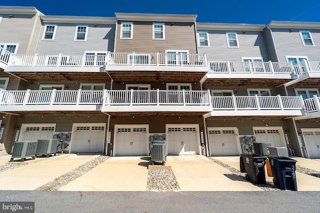 exterior space featuring a garage and driveway