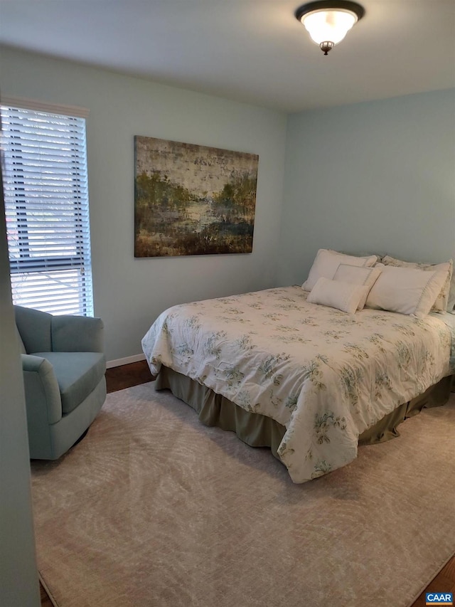 bedroom with baseboards